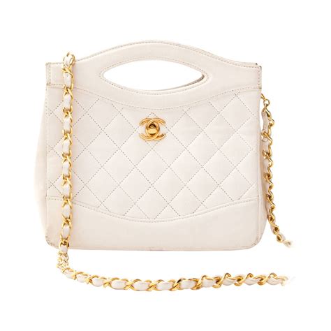 chanel cream color bag